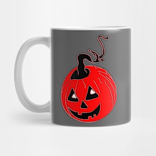 Happy Hallowin Party Halloween day red pumpkin pixel art Mug